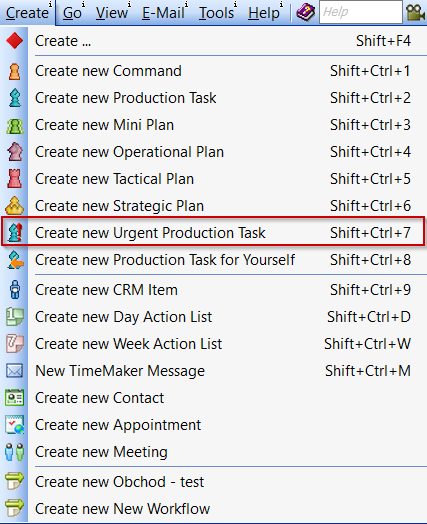 Urgent production task